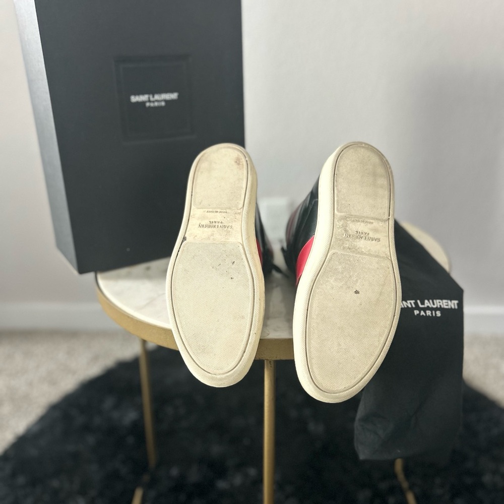 Saint Laurent Men's leather sneakers| designer | street wear | high top - Picture 4 of 4
